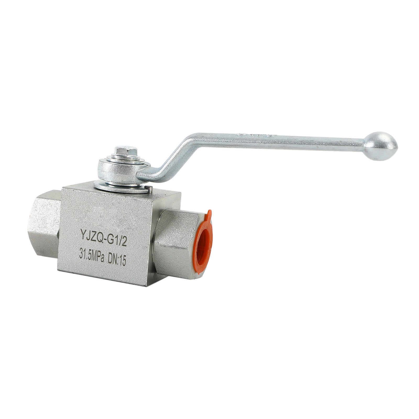 2 Way Hydraulic Ball Valve 1/4" NPT Female High Pressure Ball Valve, 1/2 DN15"