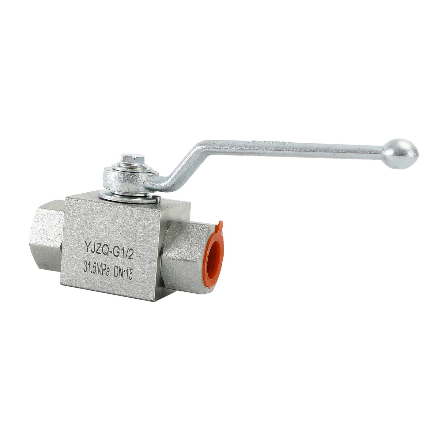 2 Way Hydraulic Ball Valve 1/4" NPT Female High Pressure Ball Valve, 1/2 DN15"