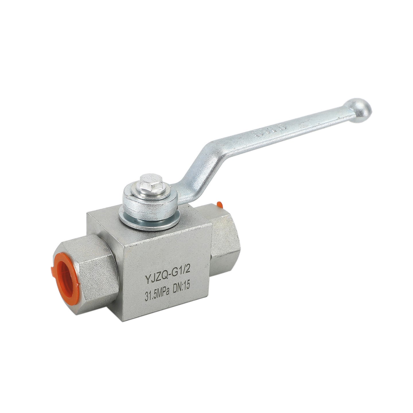 2 Way Hydraulic Ball Valve 1/4" NPT Female High Pressure Ball Valve, 1/2 DN15"