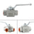3 Way Hydraulic Ball Valve 1/4" NPT Female High Pressure Ball Valve, 1/2 DN15"