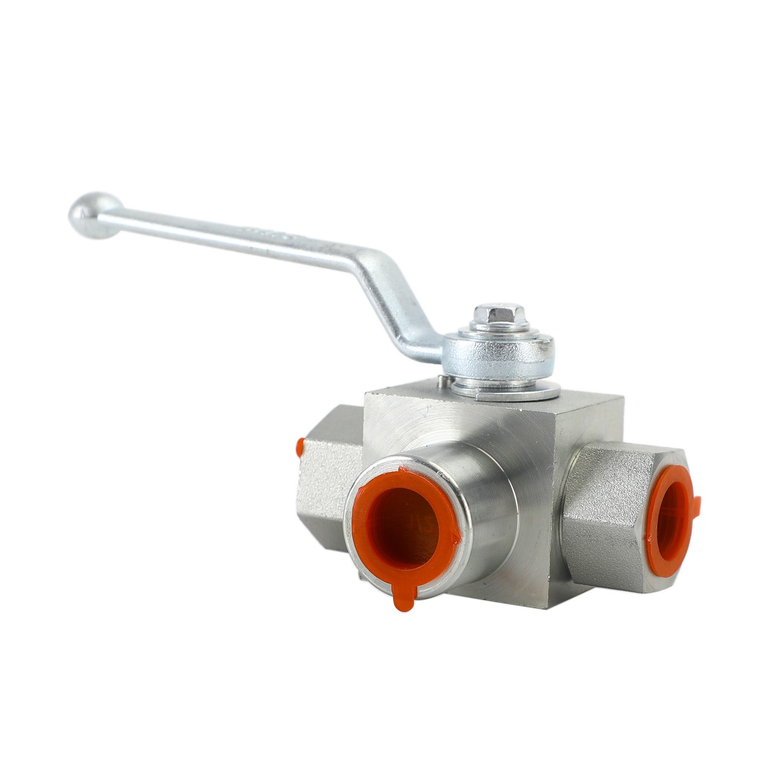 3 Way Hydraulic Ball Valve 1/4" NPT Female High Pressure Ball Valve, 1/2 DN15"