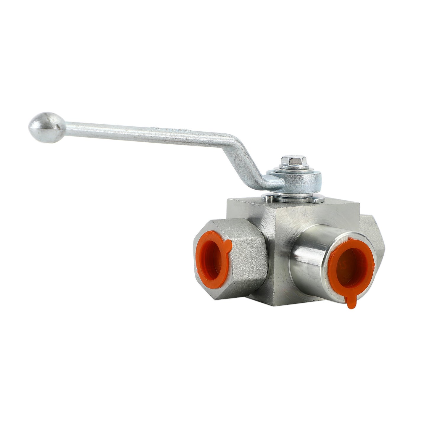 3 Way Hydraulic Ball Valve 1/4" NPT Female High Pressure Ball Valve, 1/2 DN15"