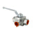 3 Way Hydraulic Ball Valve 1/4" NPT Female High Pressure Ball Valve, 1/2 DN15"