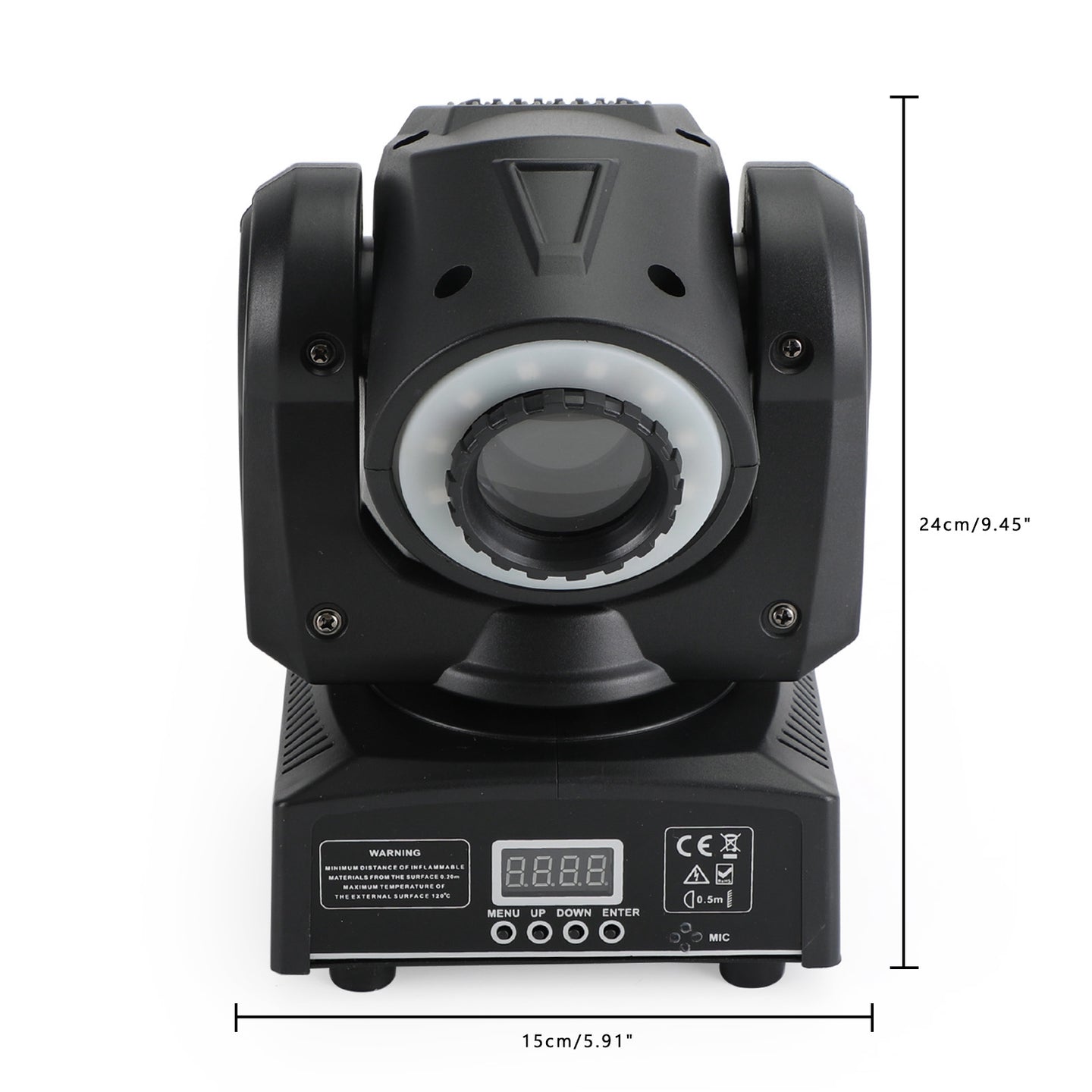 100W LED Moving Head Spot Light with Gobo & Color Wheels (7+7), DMX 10/12CH for DJ Stage Lighting