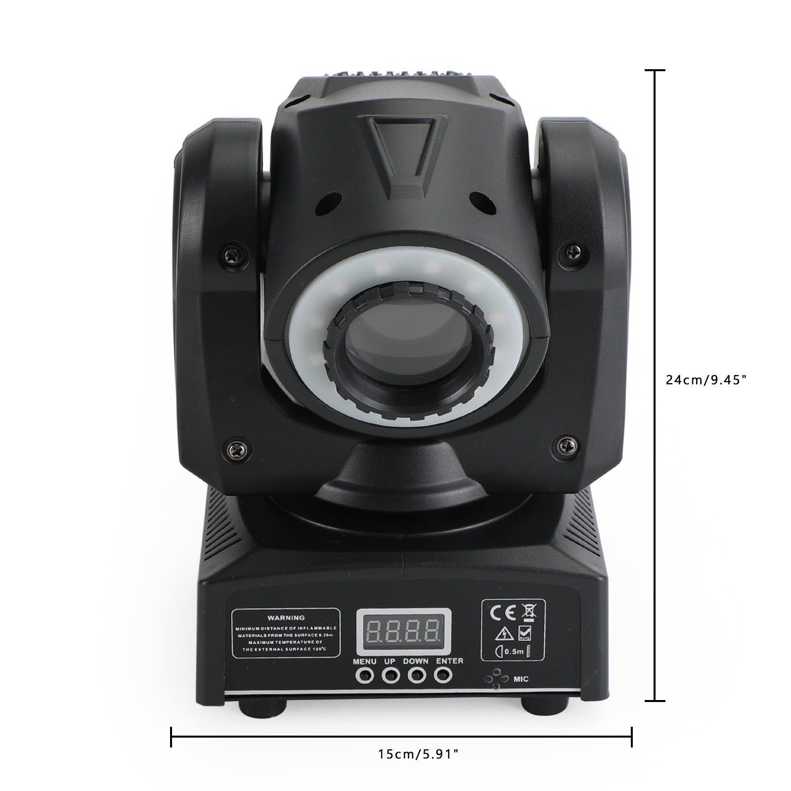 100W LED Moving Head Spot Light with Gobo & Color Wheels (7+7), DMX 10/12CH for DJ Stage Lighting
