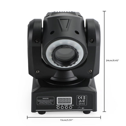 100W LED Moving Head Stage Light – RGBW Beam Spot Gobo DMX512 DJ Disco Party Lighting