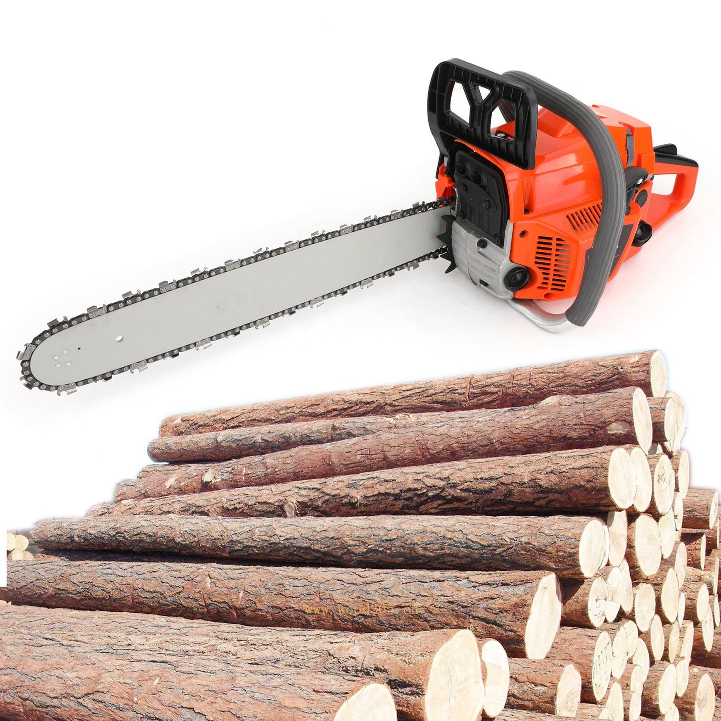 20" Gasoline Chainsaw a€?Engine 2 Cycl 52 Cc, 2 KW- Sawing Cutting Pruning and Trimming Wood