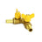 3/8" (11mm) Heavy-Duty Brass Hose Splitter, Y-Shaped 3-Way Connector with 2 Shut-Off Ball Valves