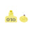 001-100 Number Plastic Livestock Ear Tag Animal Tag For Goat Sheep Pig Yellow