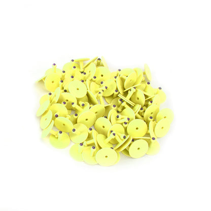 001-100 Number Plastic Livestock Ear Tag Animal Tag For Goat Sheep Pig Yellow