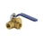 3 Way Ball Valve Three T Port Brass Female Type For Water Oil And Gas, 1/2 DN15"