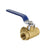 3 Way Ball Valve Three T Port Brass Female Type For Water Oil And Gas, 1/2 DN15"
