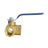 3 Way Ball Valve Three T Port Brass Female Type For Water Oil And Gas, 3/4 DN20"