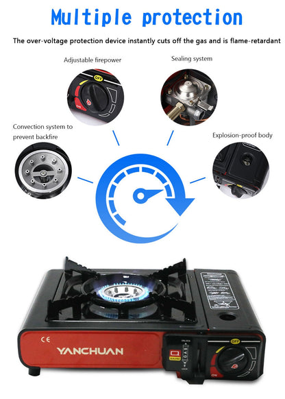 Butane/LPG Dual Purpose Burner Gas Camping Stove Tabletop