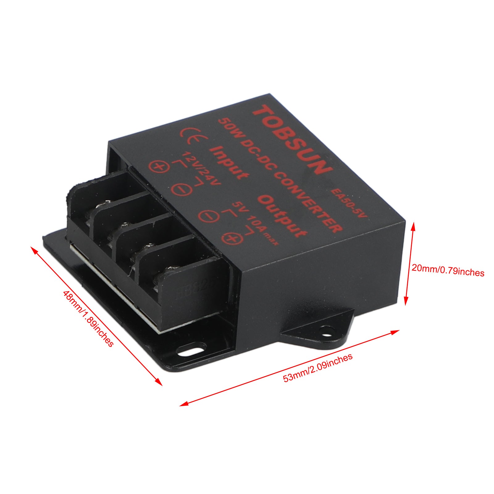 DC Voltage Regulator Buck Converter DC 12/24V To 5V 10A 50W Step Down Reducer