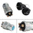 Universal Ignition Barrel Key Switch Waterproof Cover 12V 2 Keys Car Bike Boat