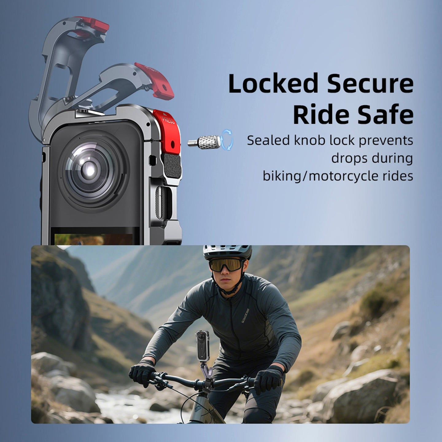 Utility Frame Case Cage for Insta360 X5 Protective Case Quick Release Adapter
