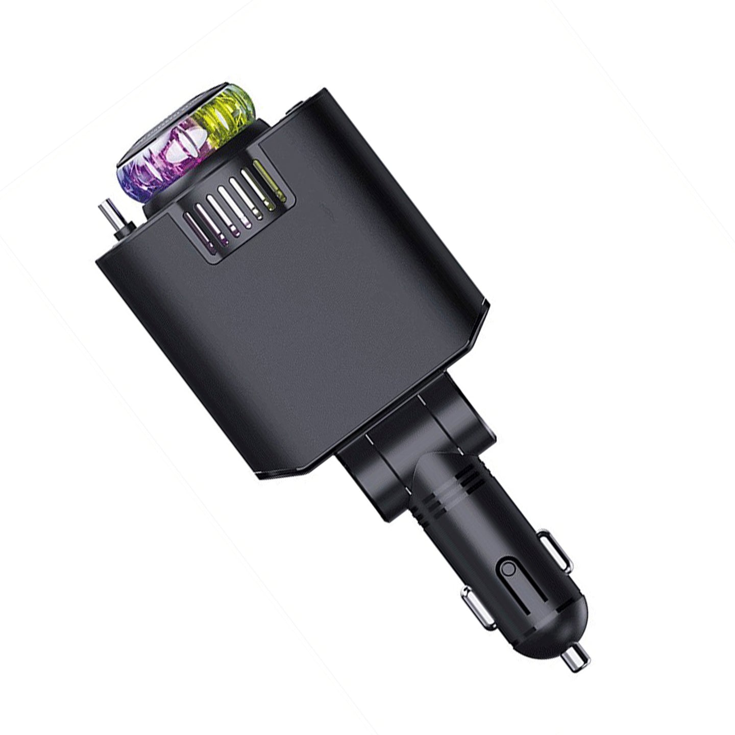 120W Super Fast Car Charger with Retractable Cable Smart Air Freshener Charger