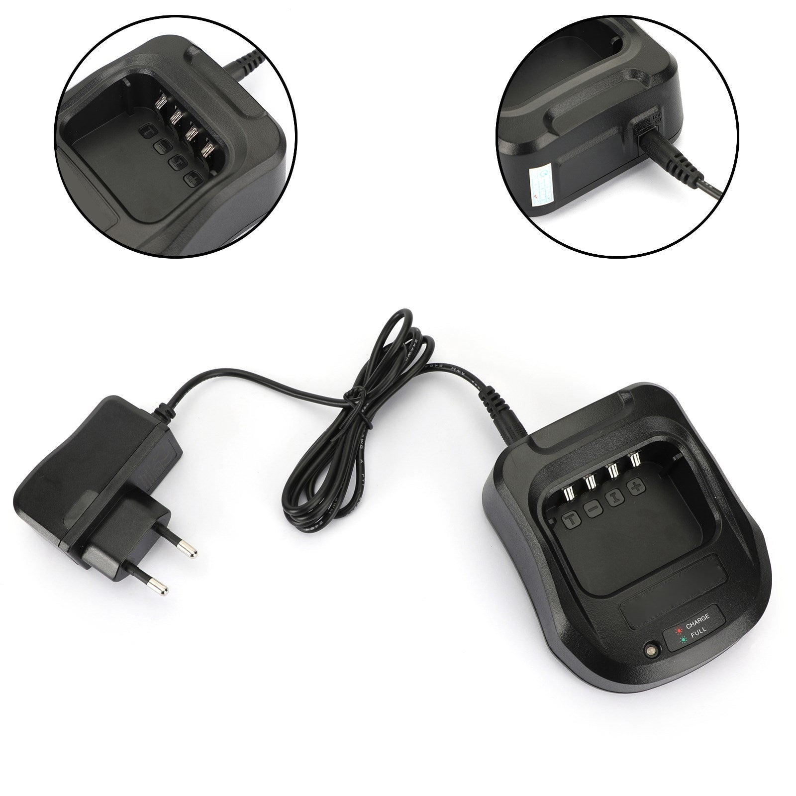 1Set Desktop Battery Charger For Wouxun KG-UV8D Radio Walkie Talkie EU Plug