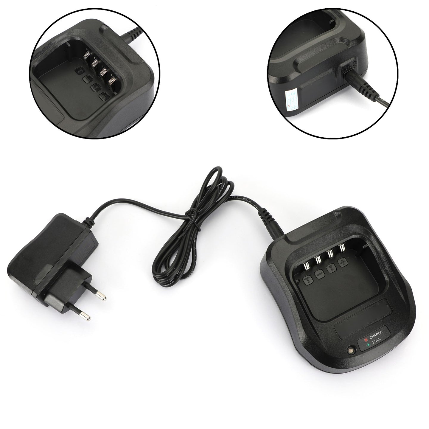 1Set Desktop Battery Charger For Wouxun KG-UV8D Radio Walkie Talkie EU Plug