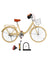 24 inch Women City Bicycle Beach Cruiser Bike with Basket & Rack Yellow