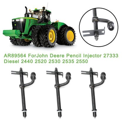 AR89564 For John Deere Pencil Injectors Tractor 27333 1520 1530 2020 2030, 3Pcs