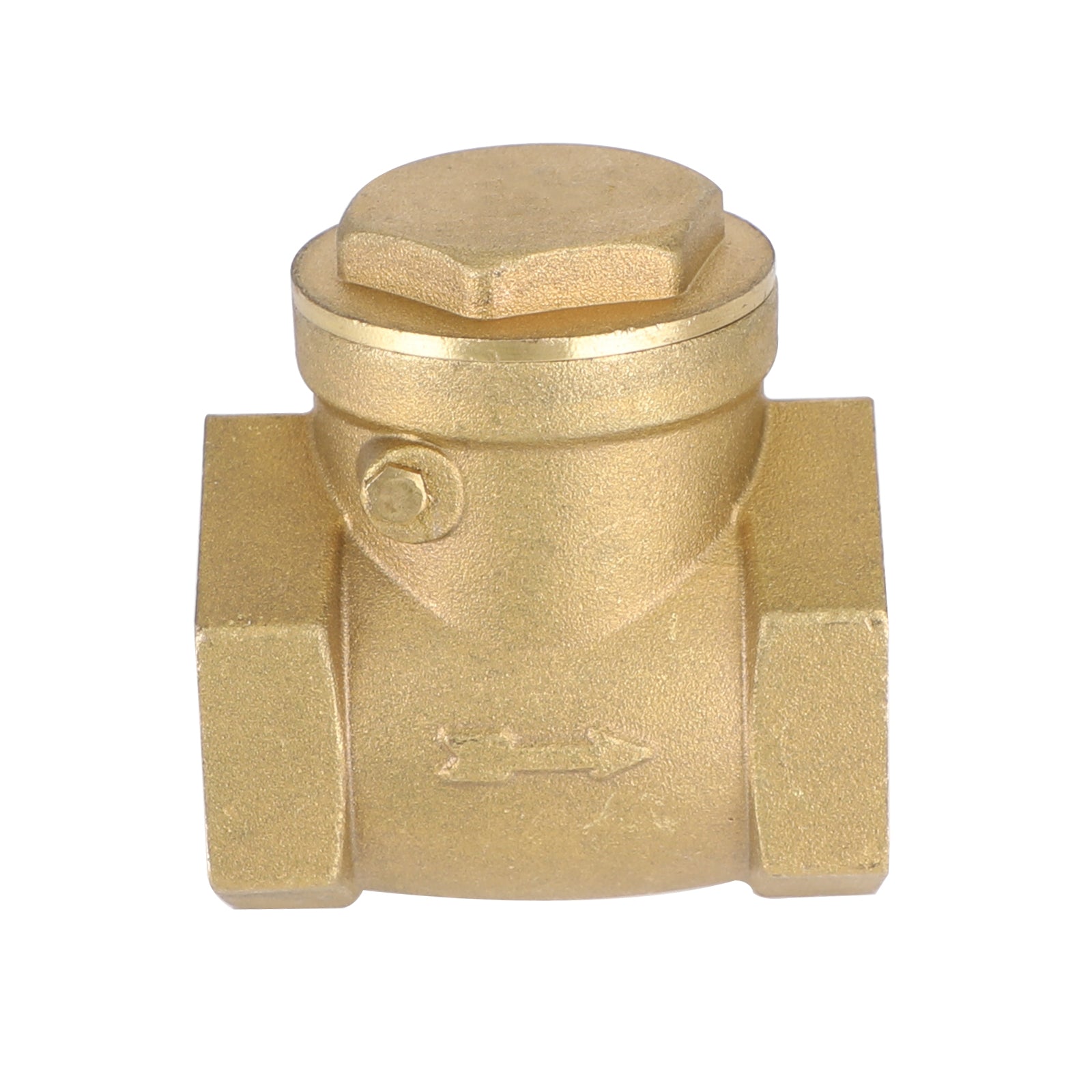 1-1/4" NPT Brass Water Oil Gas Swing Check Valve Threaded Plumbing Fitting