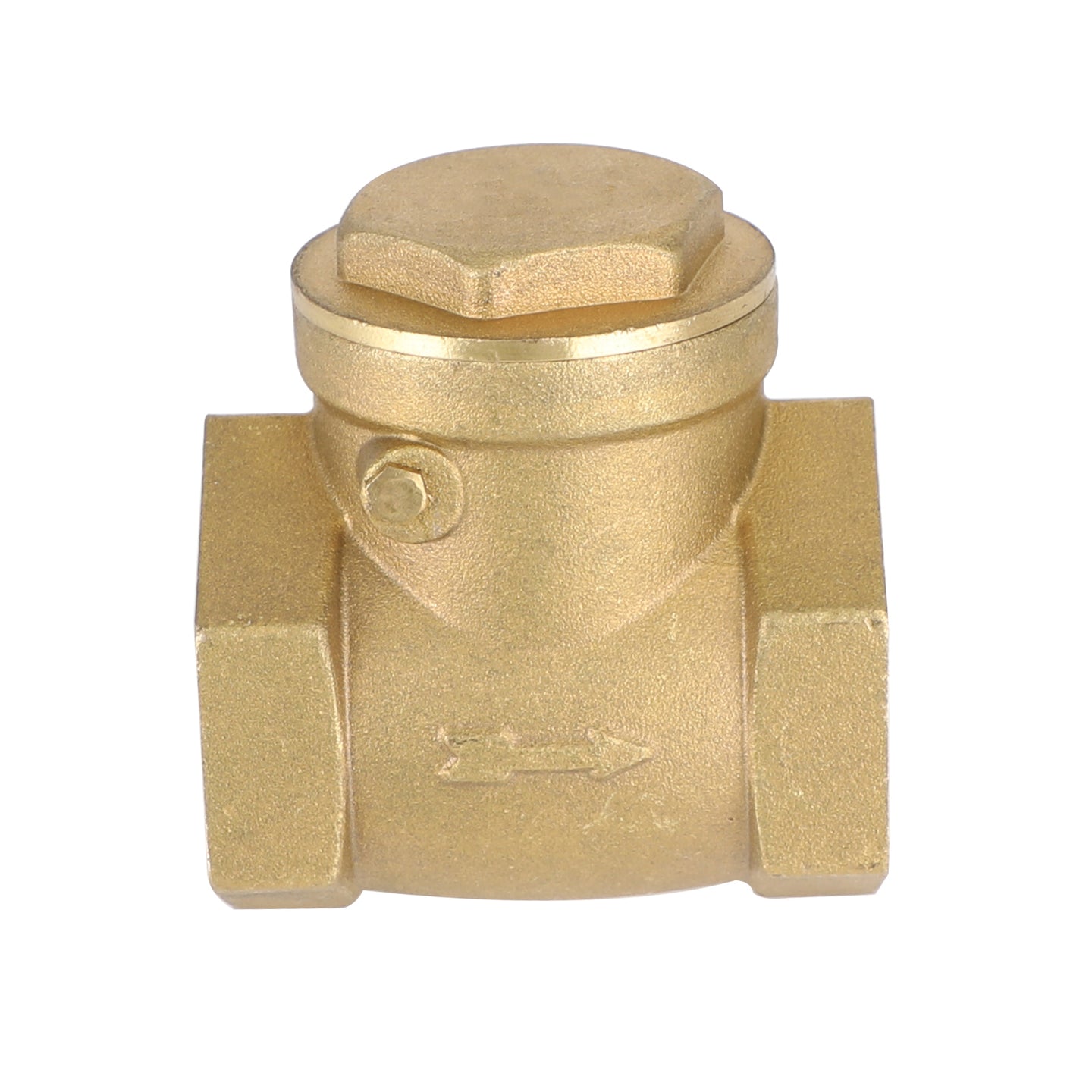 1-1/4" NPT Brass Water Oil Gas Swing Check Valve Threaded Plumbing Fitting