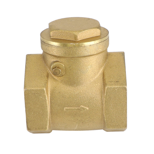 1/2" 3/4" 1" 2" Female Thread Brass Horizontal DN15 Non-Return Swing Check Valve, 1-1/2"