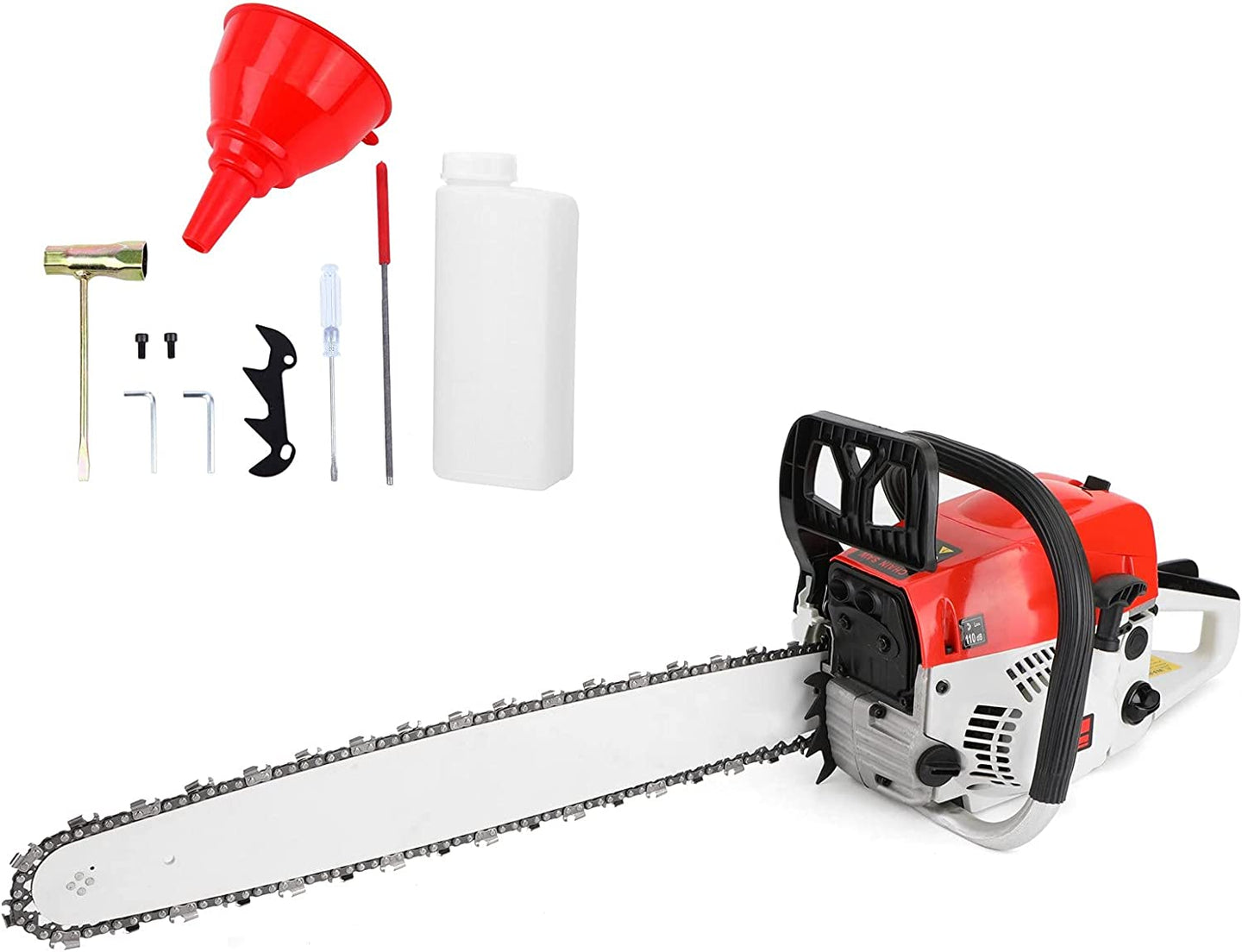 22-Inch 52CC Gas Chainsaw with Aircraft-Grade Aluminum Protection & Anti-Vibration Handle