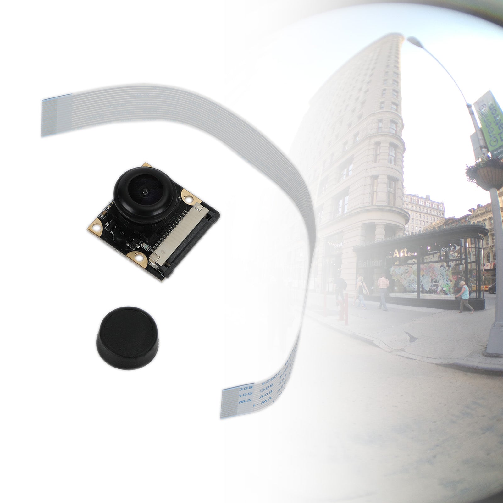 Camera 130 Degree Wide Angle Rpi Camera Night View For Raspberry Pi 4B/3B
