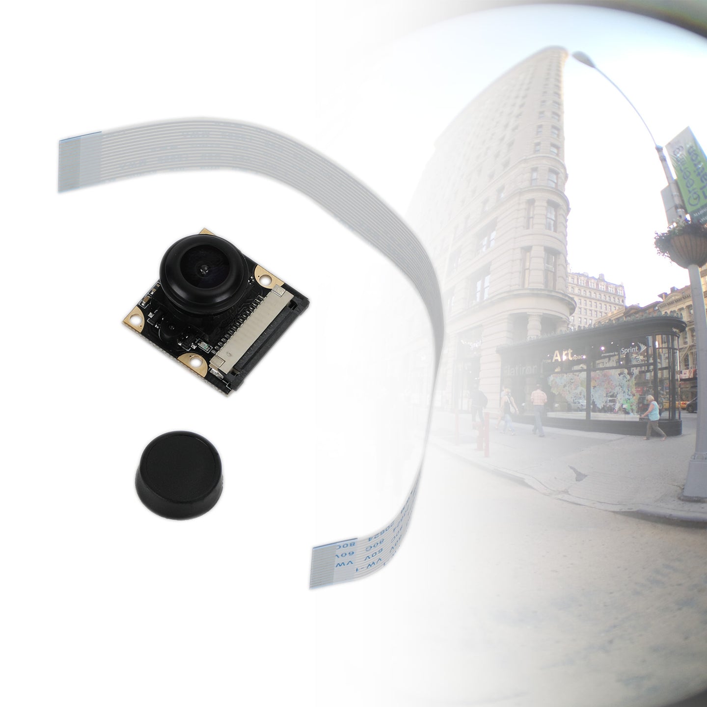 Camera 130 Degree Wide Angle Rpi Camera Night View For Raspberry Pi 4B/3B