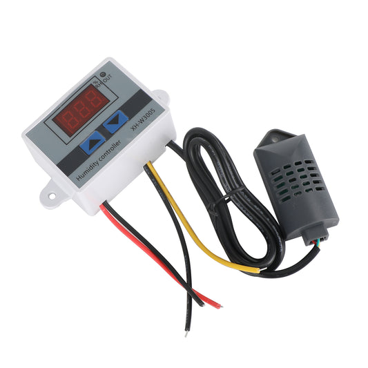 XH-W3005 12V 24V 110-220V Digital Humidity Controller Hygrometer Switch, 12V 120W