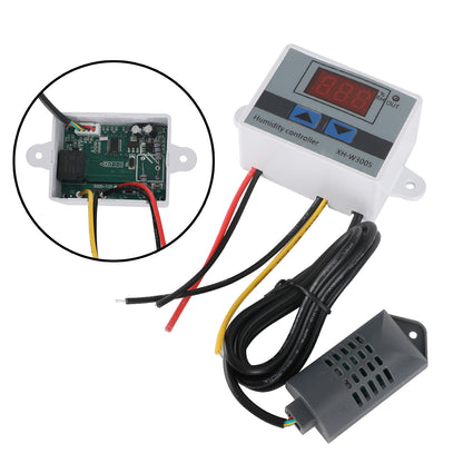 XH-W3005 12V 24V 110-220V Digital Humidity Controller Hygrometer Switch, 110V-220V 1500W