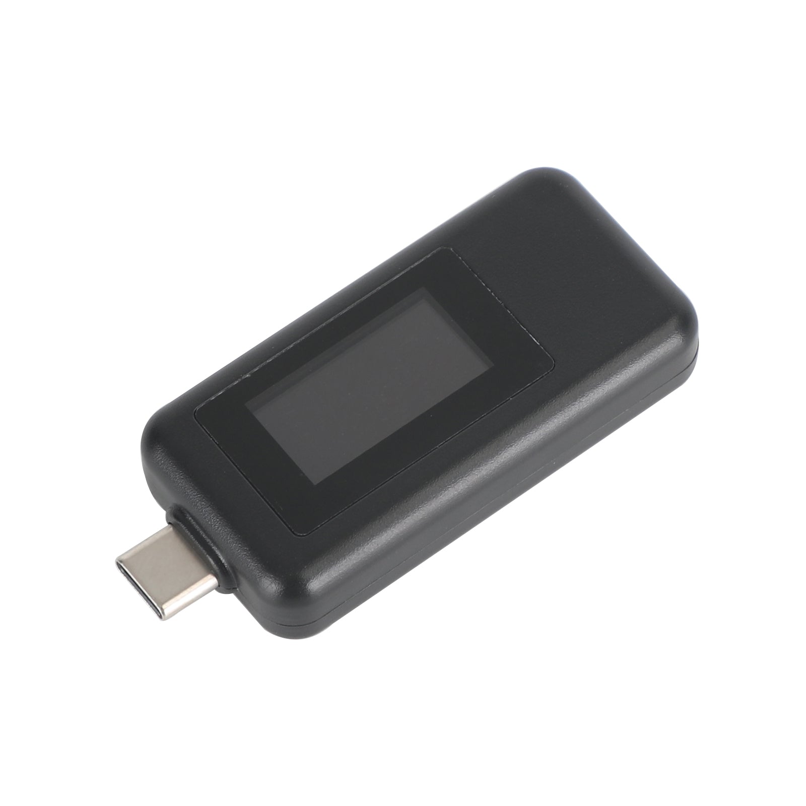 USB Tester Type C LCD Current Voltage Charger Capacity Monitor Power Time Meter, Black
