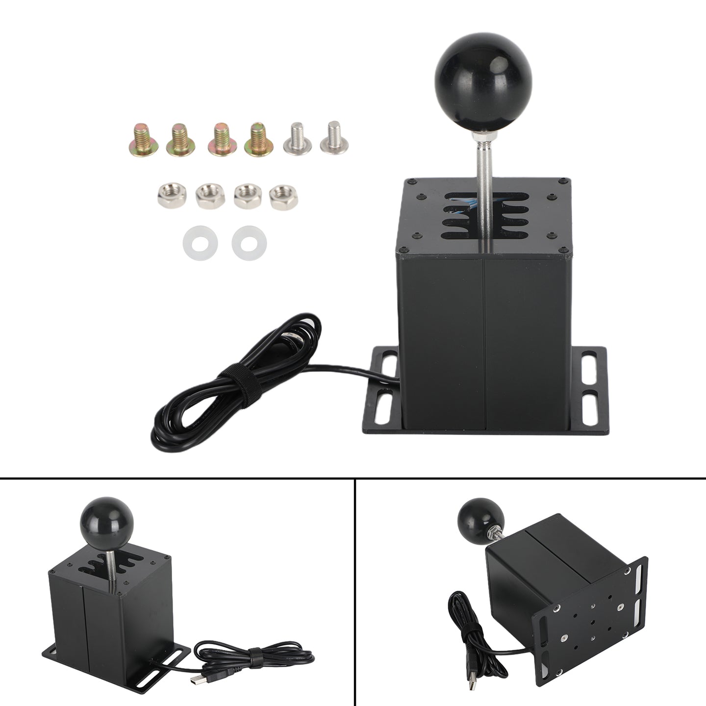 7+R USB Simulator H Gear shifter for Logitech G29 G920 Steering Wheel PC Black