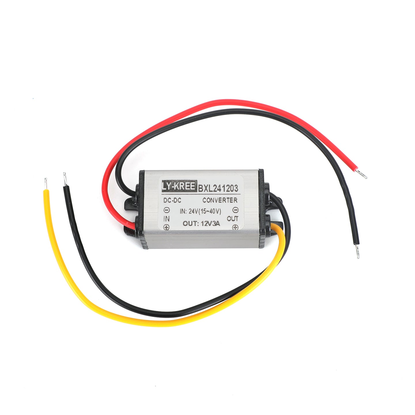 DC Buck Converter 24V to 12V 1/2/3/5A Waterproof Power Supply Module, 24V-12V-3A