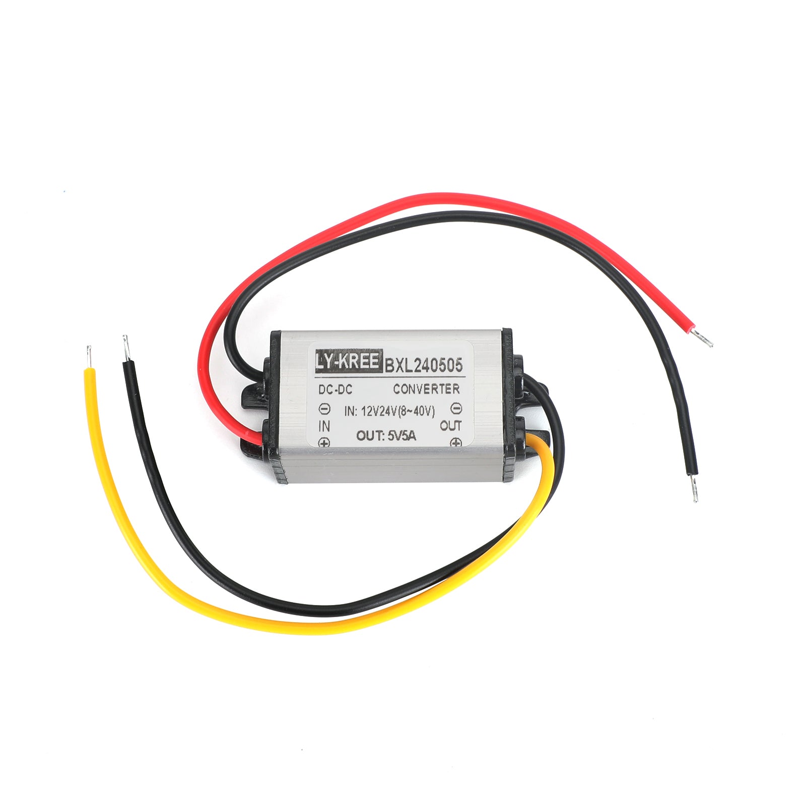 1~5A Waterproof DC/DC Converter Power Supply Regulator 12V/24V Step Down To 5V, 12/24V-5V-5A