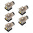 5Pcs Transparent Solenoid Valve Coil 4 Pin Plug Connector Voltage Accessories