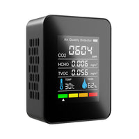 Portable TVOC HCHO CO2 Air Quality Detector Temperature Humidity Tester Monitor