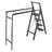 4-Step Ladder and Drying Rack Combo, Space Saving Multi-Function Shelf, 330lb Capacity Lightweight Aluminum for Apartments