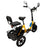 Yellow Electric Trike with Long-Lasting Battery & Comfort