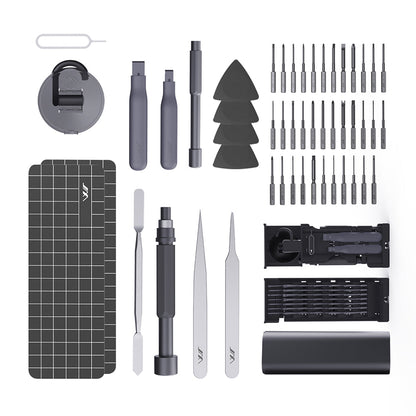 topteng Precision Screwdriver Set 60-Piece DIY PC Phone Electronics Repair Tool Kit Reliability S2 Bits