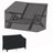Black Waterproof Heavy Duty Garden Couch Outdoor 2/3/4 Seater Bench Seat Cover, 4Seats 190x66x89cm