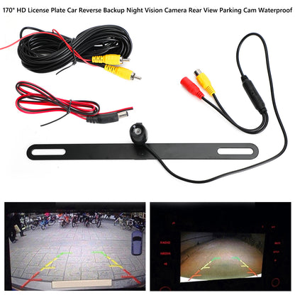 120°HD License Plate Car Rear View Reverse Backup Camera Night Vision Waterproof