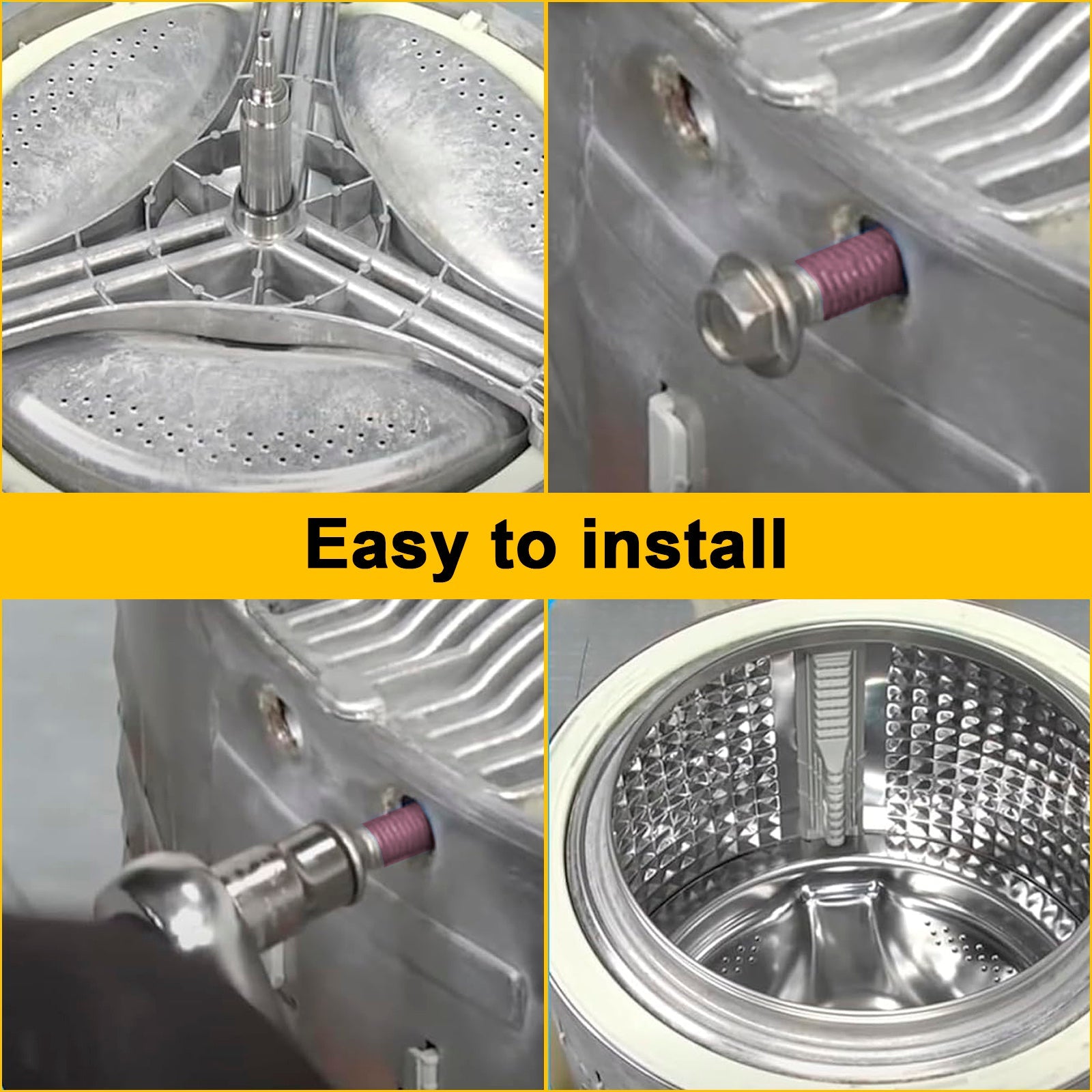 Samsung Washer Spider Arm Flange Shaft Repair Kit, Replaces DC97-16509B, AP5582195, with Bolts & Gasket