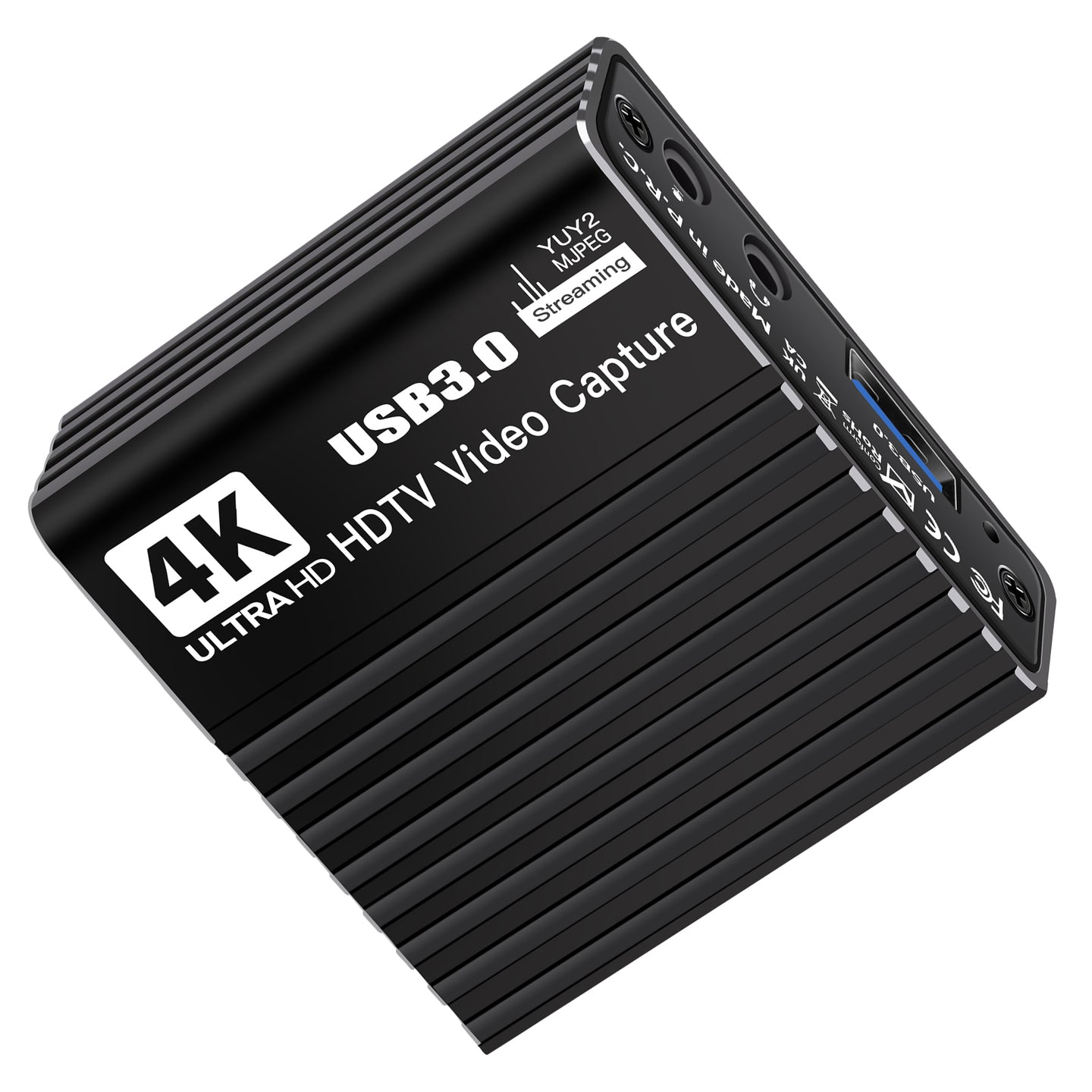 USB 3.0 Video Capture Card HDMI 4K Recording Box Game Live Broadcast Microphone