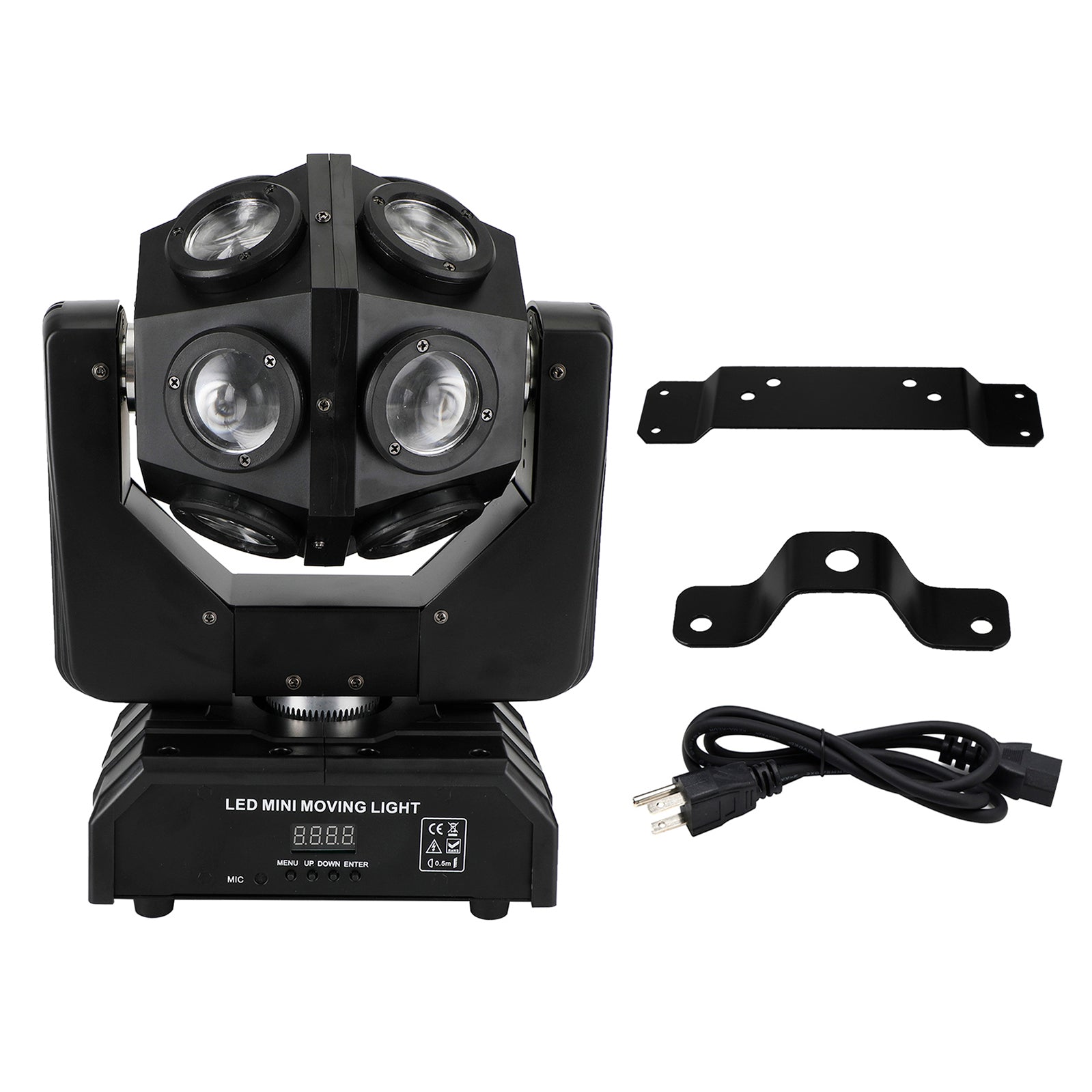 200W Moving Head 12 LED Rotating Beam Stage Light RGBW DJ Disco Party DMX US