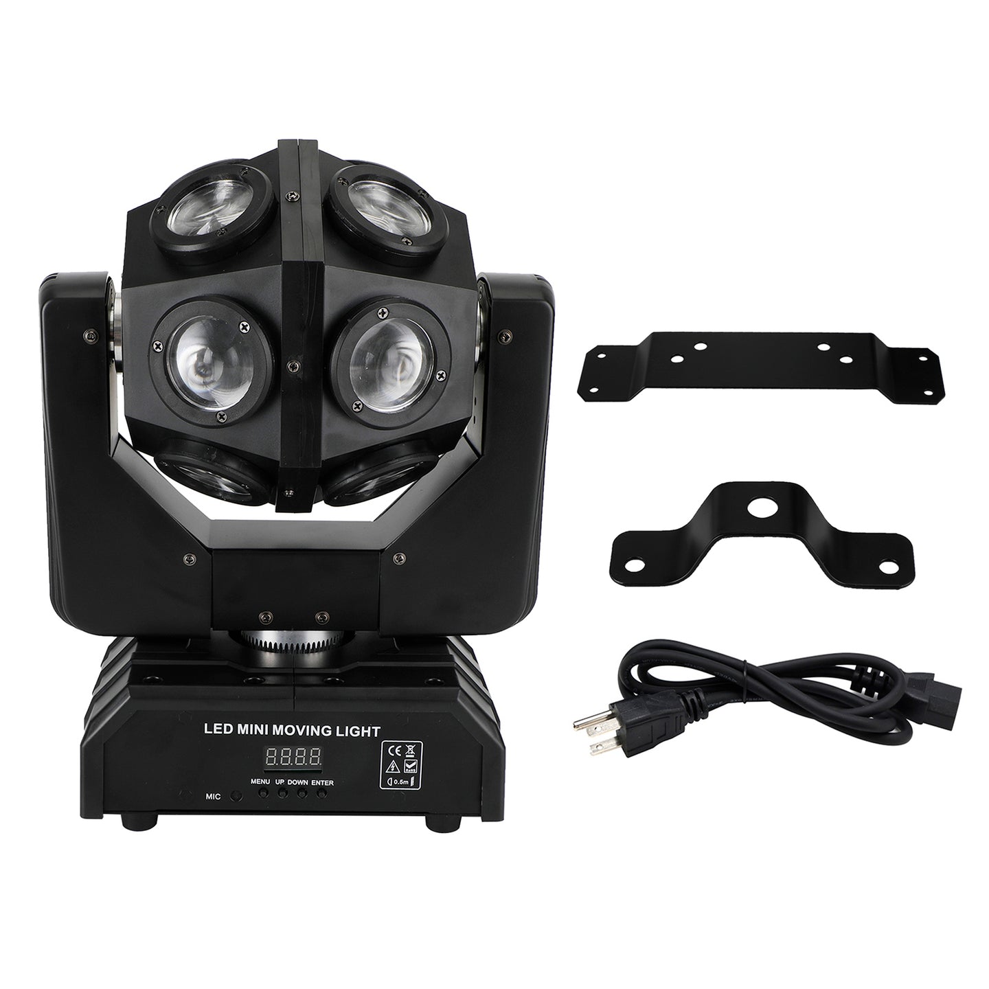 200W Moving Head 12 LED Rotating Beam Stage Light RGBW DJ Disco Party DMX US