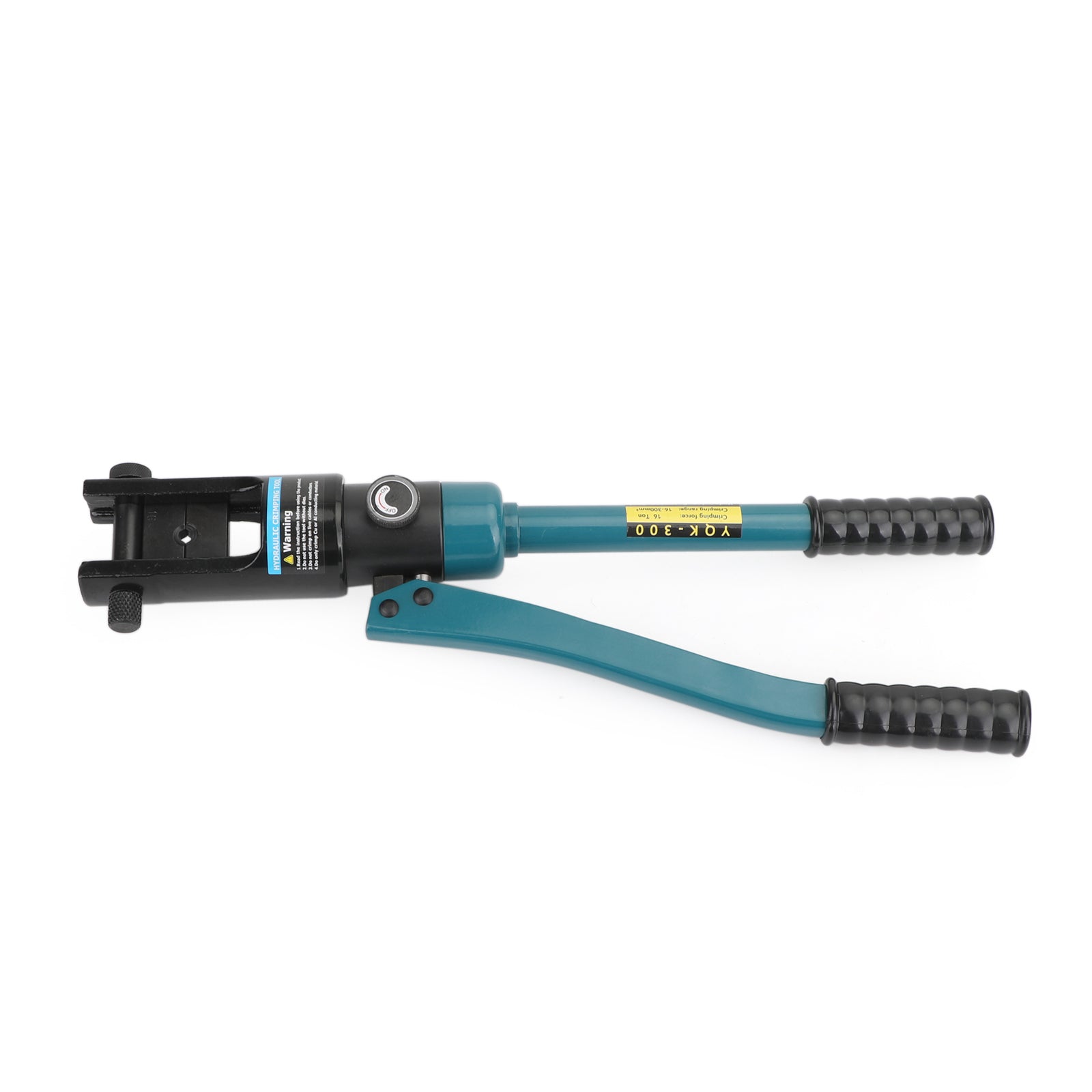 16 Ton Hydraulic Cable Lug Crimper Tool with Improved Black Dies – Battery Wire Terminal Crimping Kit